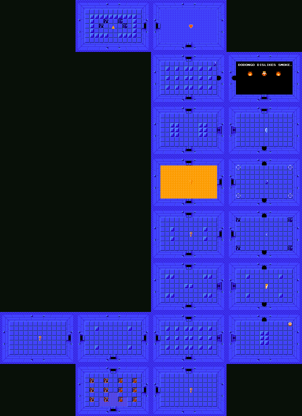 Zelda Nes Map Labeled