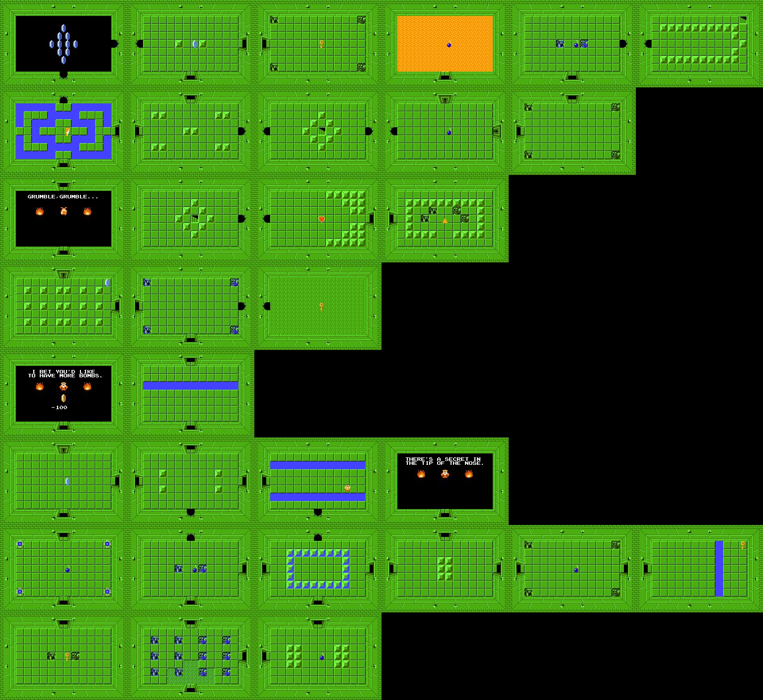 Zelda Nes Map Printable